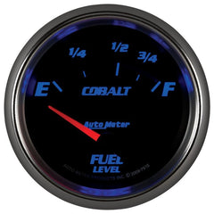 AutoMeter - AutoMeter Gauge Fuel Level 2-5/8in. 73 Ohm(e) to 10 Ohm(f) Elec Cobalt - Demon Performance