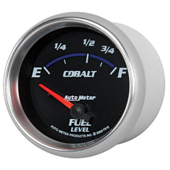 AutoMeter - AutoMeter Gauge Fuel Level 2-5/8in. 73 Ohm(e) to 10 Ohm(f) Elec Cobalt - Demon Performance