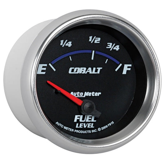 AutoMeter - AutoMeter Gauge Fuel Level 2-5/8in. 73 Ohm(e) to 10 Ohm(f) Elec Cobalt - Demon Performance