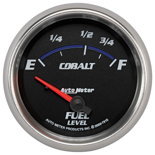 AutoMeter - AutoMeter Gauge Fuel Level 2-5/8in. 73 Ohm(e) to 10 Ohm(f) Elec Cobalt - Demon Performance