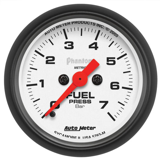 AutoMeter - AutoMeter Gauge Fuel Pressure 2-1/16in. 7Bar Digital Stepper Motor Phantom - Demon Performance