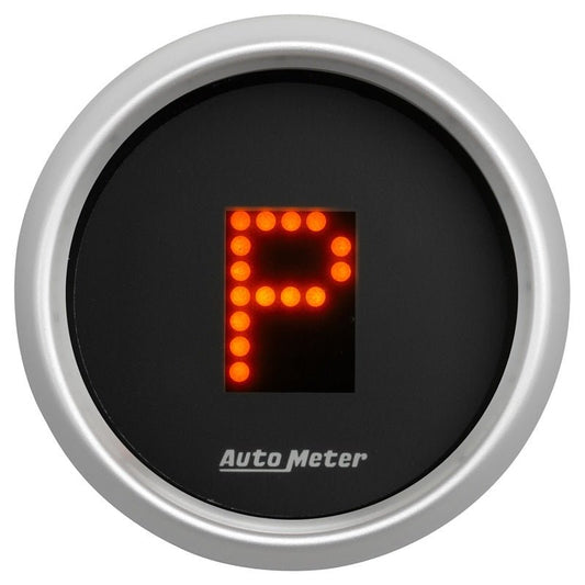 AutoMeter - AutoMeter Gauge Gear Pos 2-1/16in. Incl Indicators Black Dial Red Led Silver Bezel - Demon Performance