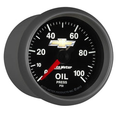 AutoMeter - AutoMeter Gauge Oil Press 2-1/16in. 100PSI Digital Stepper Motor Chevy Gold Bowtie - Demon Performance