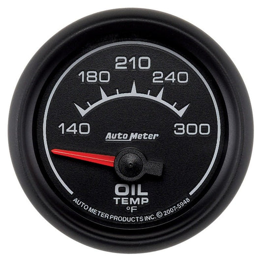 AutoMeter - AutoMeter Gauge Oil Temp 2-1/16in. 140-300 Deg. F Electric Es - Demon Performance