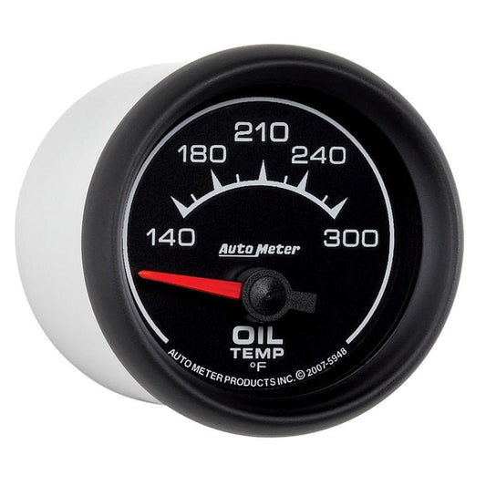 AutoMeter - AutoMeter Gauge Oil Temp 2-1/16in. 140-300 Deg. F Electric Es - Demon Performance