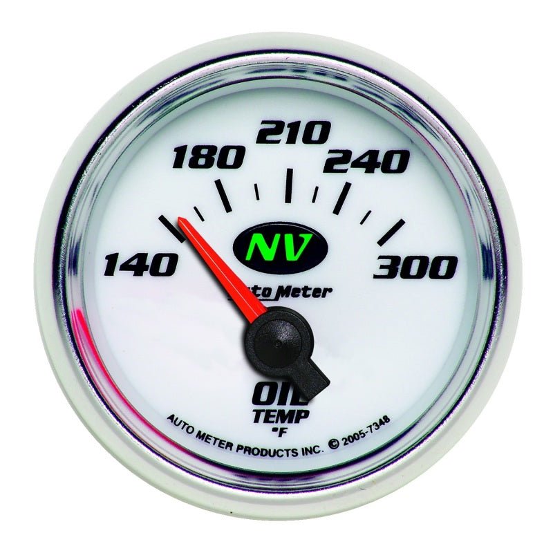 AutoMeter - AutoMeter Gauge Oil Temp 2-1/16in. 140-300 Deg. F Electric NV - Demon Performance