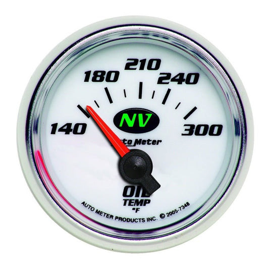 AutoMeter - AutoMeter Gauge Oil Temp 2-1/16in. 140-300 Deg. F Electric NV - Demon Performance
