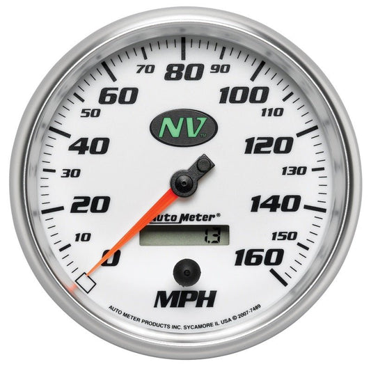 AutoMeter - AutoMeter Gauge Speedometer 5in. 160MPH Elec. Programmable NV - Demon Performance
