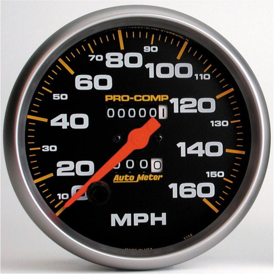 AutoMeter - AutoMeter Gauge Speedometer 5in. 160MPH Mechanical Pro-Comp - Demon Performance
