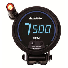 AutoMeter - AutoMeter Gauge Tach 3-3/4in. 10K RPM Pedestal W/ Quick-Lite Digital Blk W/ Blue Led - Demon Performance