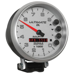 AutoMeter - AutoMeter Gauge Tach 5in. 9K RPM Pedestal Datalogging Ultimate Dl Playback Silver - Demon Performance
