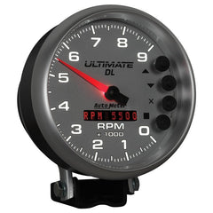 AutoMeter - AutoMeter Gauge Tach 5in. 9K RPM Pedestal Datalogging Ultimate Dl Playback Silver - Demon Performance