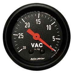 AutoMeter - AutoMeter Gauge Vacuum 2-1/16in. 30Inhg Mechanical Z-Series - Demon Performance