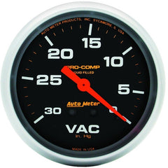 AutoMeter - AutoMeter Gauge Vacuum 2-5/8in. 30Inhg Liquid Filled Mech Pro-Comp - Demon Performance