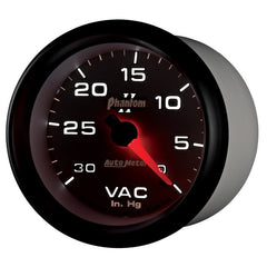AutoMeter - AutoMeter Gauge Vacuum 2-5/8in. 30Inhg Mechanical Phantom II - Demon Performance