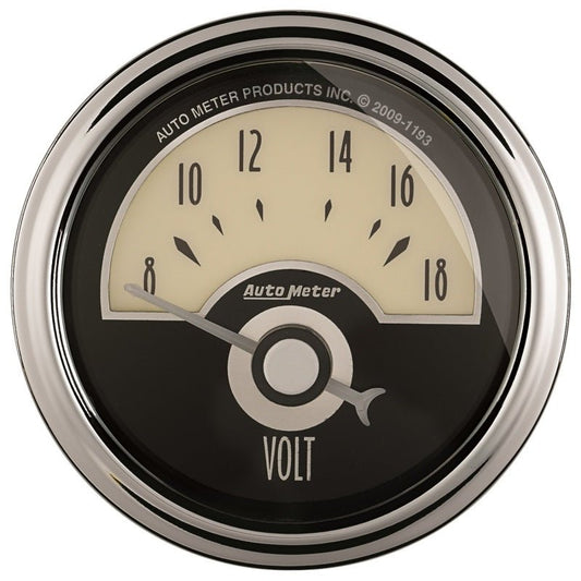 AutoMeter - AutoMeter Gauge Voltmeter 2-1/16in. 18V Elec Cruiser Ad - Demon Performance