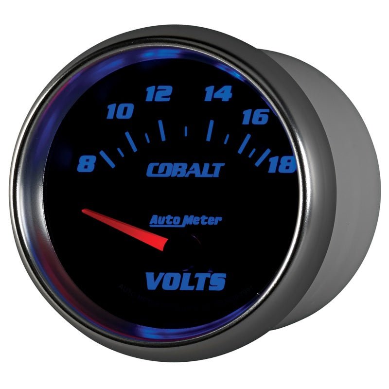 AutoMeter - AutoMeter Gauge Voltmeter 2-5/8in. 18V Electric Cobalt - Demon Performance