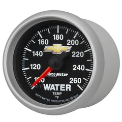 AutoMeter - AutoMeter Gauge Water Temp 2-1/16in. 100-260 Deg. F Digital Stepper Motor Chevy Gold Bowtie - Demon Performance