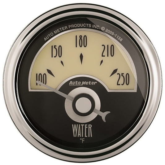 AutoMeter - AutoMeter Gauge Water Temp 2-1/16in. 250 Deg. F Elec Cruiser Ad - Demon Performance