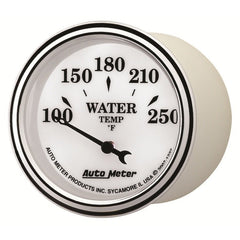 AutoMeter - AutoMeter Gauge Water Temp 2-1/16in. 250 Deg. F Elec Old Tyme White II - Demon Performance