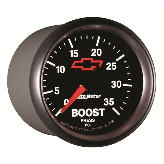 AutoMeter - Autometer GM Bowtie Black 2-1/16 Fuel Level, 0-90 , Air-Core 8-18V - Demon Performance