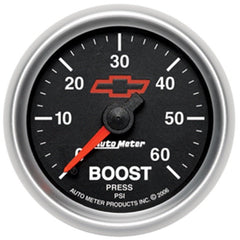 AutoMeter - Autometer GM Performance Parts 2-1/16in 0-60 PSI Mechanical Boost Gauge - Demon Performance