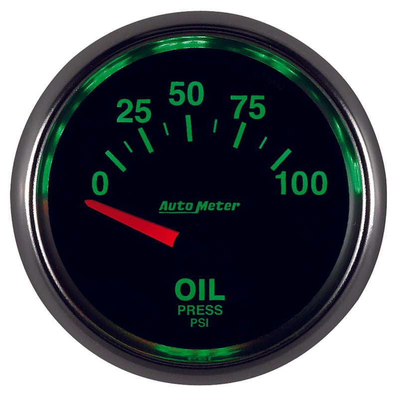 AutoMeter - Autometer GS 0-100 PSI Short Sweep Electronic Oil Pressure Gauge - Demon Performance