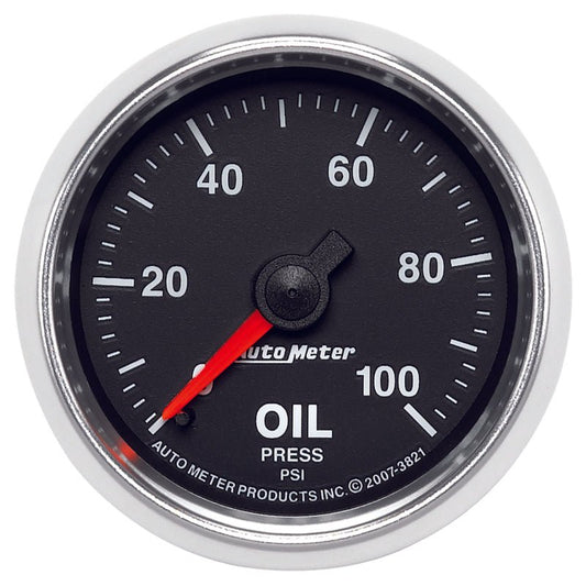 AutoMeter - Autometer GS 52mm 0-100 PSI Mechanical Oil Pressure Gauge - Demon Performance