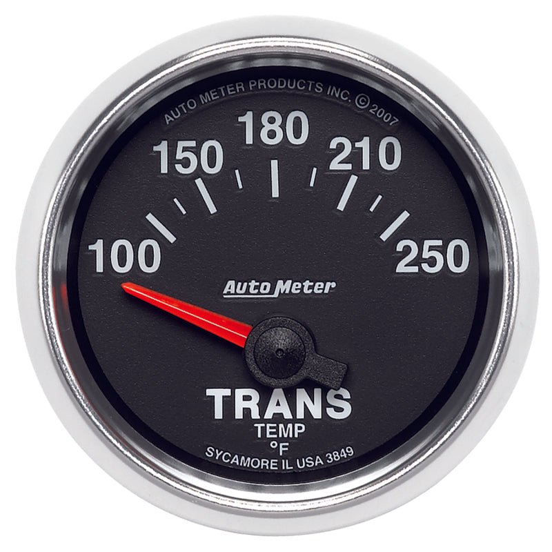 AutoMeter - Autometer GS 52mm 100-250 Degree F Short Sweep Electronic Transmission Temperature Gauge - Demon Performance