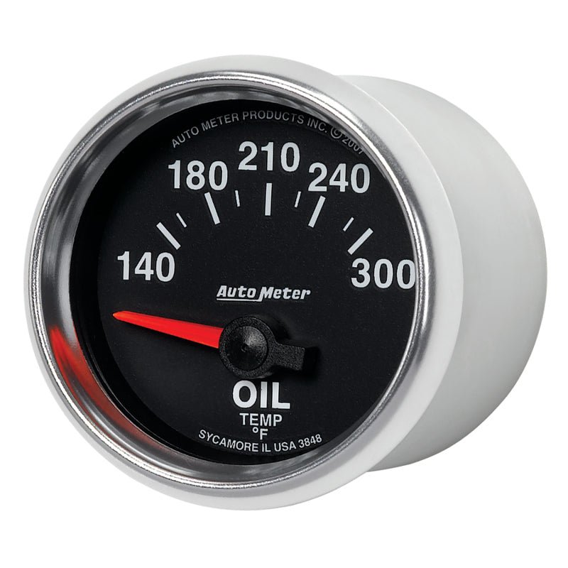 AutoMeter - Autometer GS 52mm 140-300 Deg F Short Sweep Electronic Oil Temperature Gauge - Demon Performance