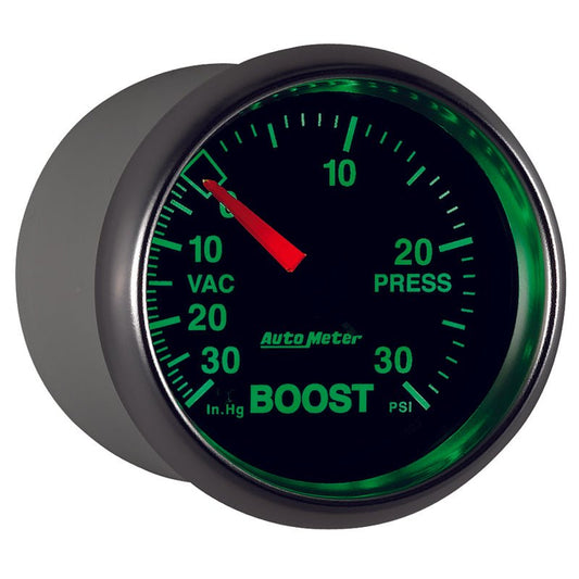 AutoMeter - Autometer GS 52mm 30 In Hg.-Vac/30 PSI Mechanical Vacuum/Boost Gauge - Demon Performance