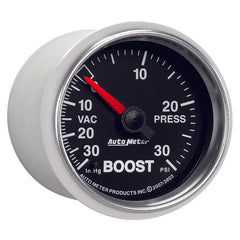 AutoMeter - Autometer GS 52mm 30 In Hg.-Vac/30 PSI Mechanical Vacuum/Boost Gauge - Demon Performance