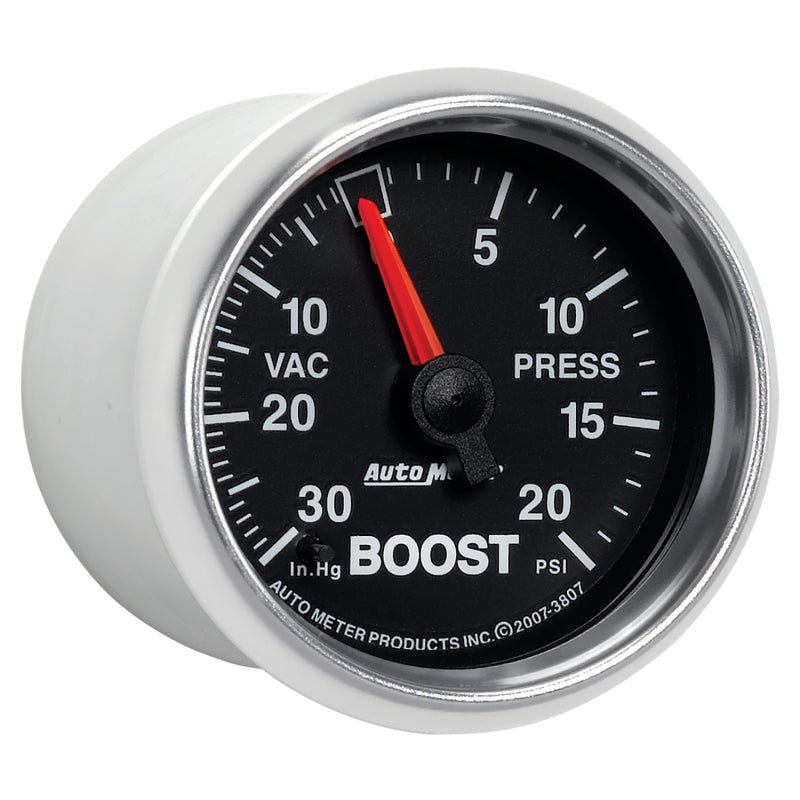 AutoMeter - Autometer GS 52mm 30 in Hg/20 psi Mechanical Vacuum/Boost Gauge - Demon Performance