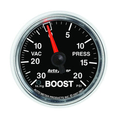 AutoMeter - Autometer GS 52mm 30 in Hg/20 psi Mechanical Vacuum/Boost Gauge - Demon Performance