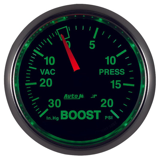 AutoMeter - Autometer GS 52mm 30 in Hg/20 psi Mechanical Vacuum/Boost Gauge - Demon Performance