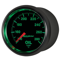 AutoMeter - Autometer GS Series 2-1/16in Oil Temperature Gauge 140-280 Degrees Electric Full Sweep - Demon Performance