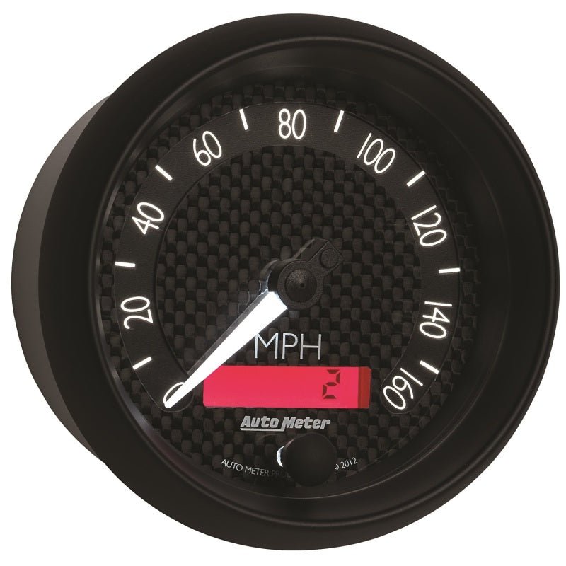 AutoMeter - Autometer GT Series 3-3/8in In Dash 0-160 MPH Electronic Programmable Speedometer - Demon Performance