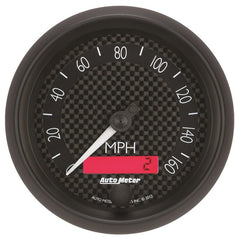 AutoMeter - Autometer GT Series 3-3/8in In Dash 0-160 MPH Electronic Programmable Speedometer - Demon Performance