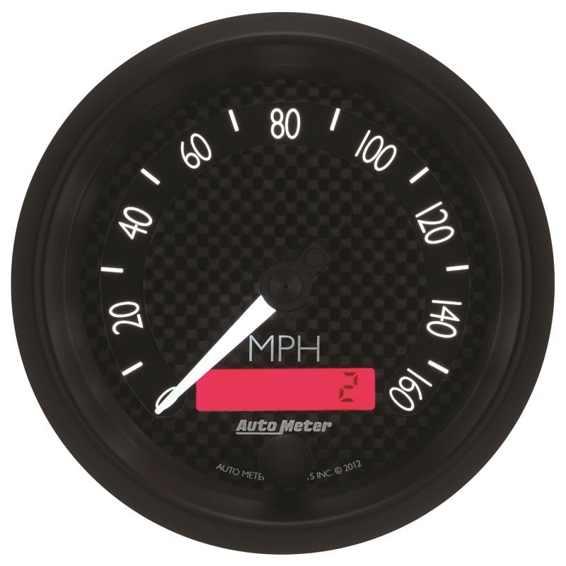 AutoMeter - Autometer GT Series 3-3/8in In Dash 0-160 MPH Electronic Programmable Speedometer - Demon Performance