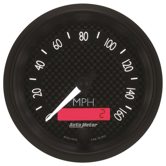 AutoMeter - Autometer GT Series 3-3/8in In Dash 0-160 MPH Electronic Programmable Speedometer - Demon Performance