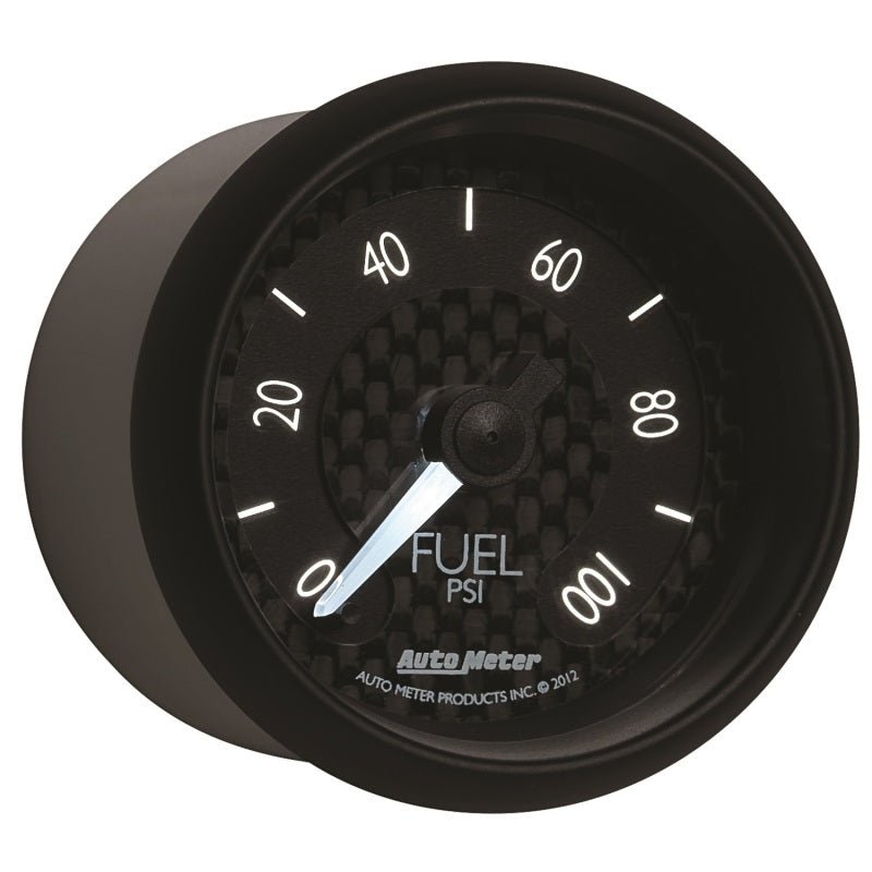 AutoMeter - Autometer GT Series 52mm Full Sweep Electronic 0-100 PSI Fuel Pressure Gauge - Demon Performance