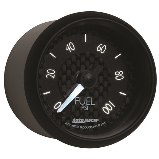 AutoMeter - Autometer GT Series 52mm Full Sweep Electronic 0-100 PSI Fuel Pressure Gauge - Demon Performance