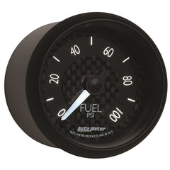 AutoMeter - Autometer GT Series 52mm Full Sweep Electronic 0-100 PSI Fuel Pressure Gauge - Demon Performance