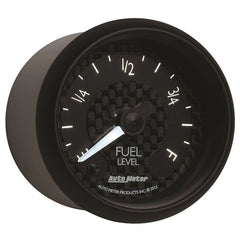 AutoMeter - Autometer GT Series 52mm Full Sweep Electronic 0-280 ohm Fuel Level Programmable Empty-Full Range - Demon Performance
