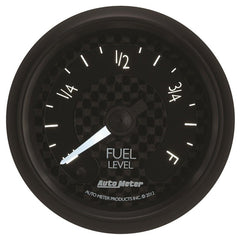 AutoMeter - Autometer GT Series 52mm Full Sweep Electronic 0-280 ohm Fuel Level Programmable Empty-Full Range - Demon Performance