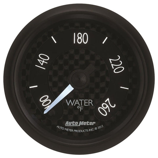 AutoMeter - Autometer GT Series 52mm Full Sweep Electronic 100-260 Deg F Water Temperature Gauge - Demon Performance