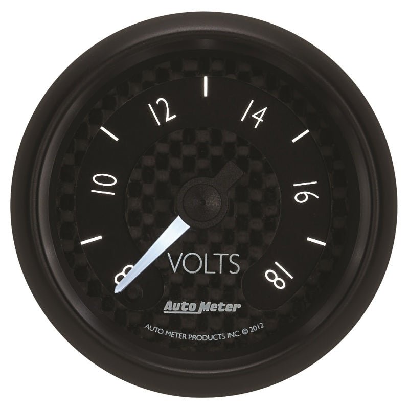 AutoMeter - Autometer GT Series 52mm Full Sweep Electronic 8-18 Volts Voltmeter - Demon Performance