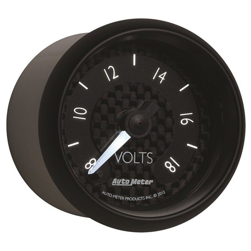 AutoMeter - Autometer GT Series 52mm Full Sweep Electronic 8-18 Volts Voltmeter - Demon Performance