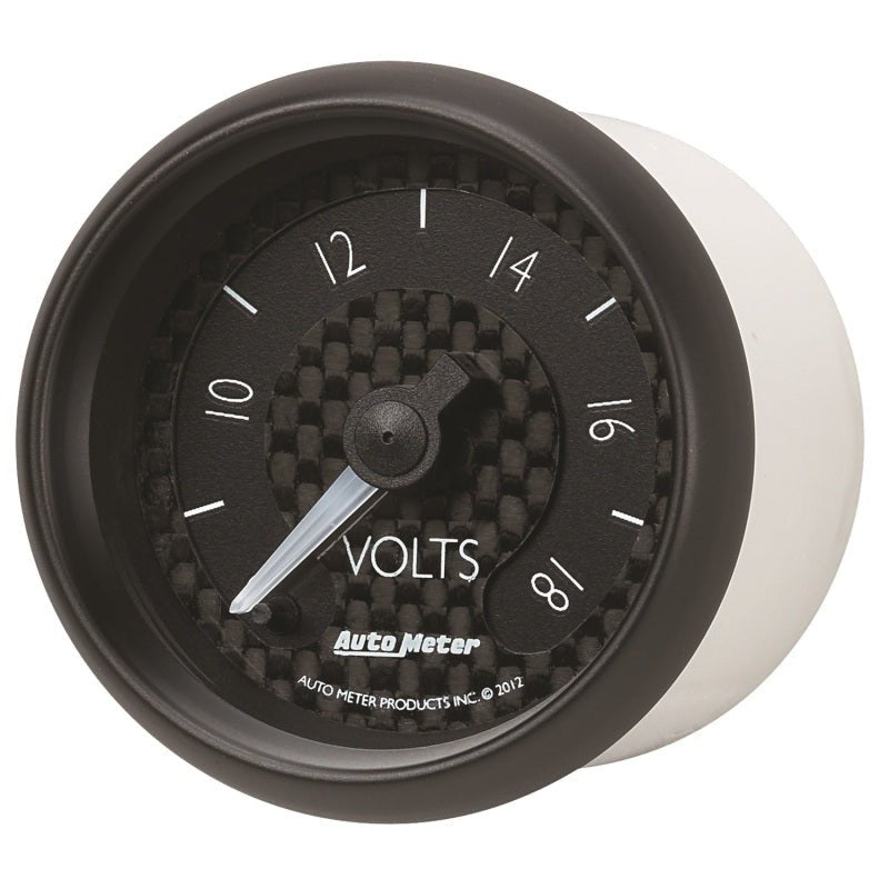 AutoMeter - Autometer GT Series 52mm Full Sweep Electronic 8-18 Volts Voltmeter - Demon Performance
