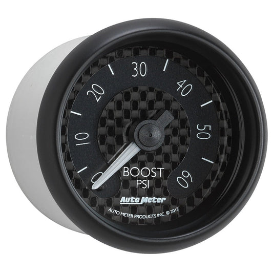 AutoMeter - Autometer GT Series 52mm Mechanical 0-60 psi Boost Gauge - Demon Performance